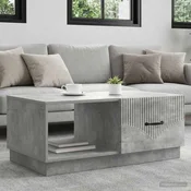 Kava Stol Betonska siva 90 x 50 x 37 cm Konstruirano drvo
