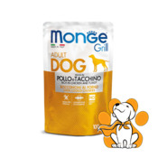 Monge Grill Adult Chicken & Turkey 100g, Idealana hrana u kesici za odrasle pse