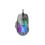 Havit Gaming miš MS1011SE, USB, RGB, Transparent crni