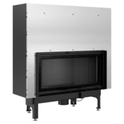 Kratki vgradni kamin NADIA/14/G/BLACK