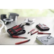 Wiha slim bit elektricarski set bitova slotted, Phillips, Pozidriv, PlusMinus / Pozidriv, Torx® 15 delova, u kutiji, kuka za kaiš ( W 43162