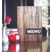 Securit Jedilna mapa Securit DESIGN WOOD, DIN A4, rjava, (21651500)