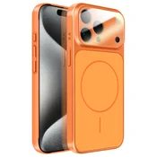 AVIZAR Trd MagSafe ovitek za iPhone 15 Pro Max z zaščito kamere, Oranžna, (5000274886)