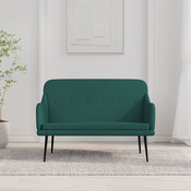vidaXL Klupa tamnozelena 110 x76 x 80 cm od tkanine
