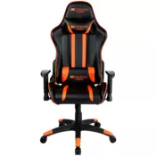 CANYON Fobos G?-3 Gaming chair/ PU leather/ Cold molded foam/ Metal Frame/ Top gun mechanism/ 90-165 dgree/ 2D armrest/ Class 4 gas lift/ Nylon 5 Stars Base/ 60mm PU caster/ black+Orange.