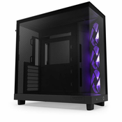 NZXT H6 Flow RGB - Mid-Tower Airflow Gaming Case Black Glass Window