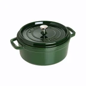 Cocotte cooking pot, cast iron, 26cm/5.2L, Basil - Staub