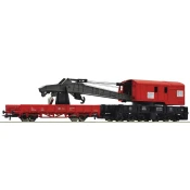 Roco Žerjavni vagon z zaščitnim vagonom, DB AG - 56240