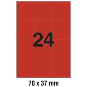 ETIKETE ILK  70X37MM PK100L ZWECKFORM 3448 RDEČE