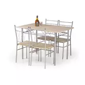 Trpezarijski set FAUST metal/hrast sonoma