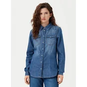ONLY Jeans srajca Alexa 15315185 Modra Regular Fit