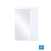 Linne Classic 55 MDF Ogledalo sa ormaricem, Belo