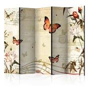 artgeist Paravan Melody Of Butterflies I, 5-Delni, Dvostranski