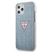 Guess case for iPhone 12 Pro Max 6,7 light blue Jeans Collection(GUHCP12LPCUJULLB)