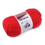 GLORIA Pletena preja 50 g - (52180) rdeča