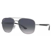 Ray-Ban Naocare za sunce 0RB3683 004/78 59, Polarizovane, Srebrne