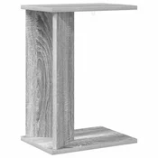 Vidaxl Stranska miza Siva Sonoma 35 x 25 x 50 cm Konstruiran les