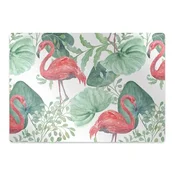 Decormat Podloga za zaščito tal Exotic flamingos 120x90 cm 2 cm