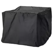 TOSTERÖ Navlaka za set nameštaja, garnitura za rucavanje/crna, 145x145 cm