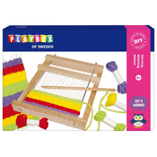 PlayBox: Komplet set za tkanje z nitmi in kvadratnim tkalskim okvirjem
