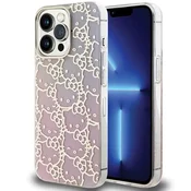 HELLO KITTY Hello Kitty ovitek IML Gradient Electrop Crowded Kitty Head za iPhone 13 Pro Max - roza