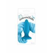 Analni čep Unicorn Tails, svetlo moder