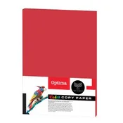 Papir barvni Optima A4 100/1 rdeč 80g