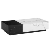 Livetastic Klubska Miza Marble, Videz Marmorja