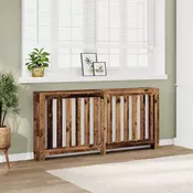 Vidaxl Pokrov za radiator starinski les 175x20x82 cm inženirski les