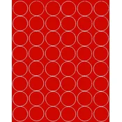 shumee Nalepke okrogle oblike 6 cm okrogle nalepke pikice 48 kosov rdeče mat