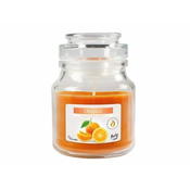 eoshop Sveča v kozarcu ORANŽNA dišeča 120g