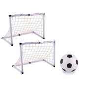 Nogometni gol 68x45x35 cm 2 kosa z žogo in črpalko