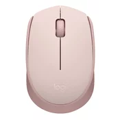 LOGITECH Logitech M172 Roza brezžična USB 1000 DPI USB brezžična miška, (21956917)