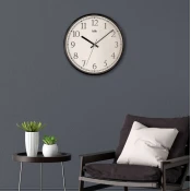 Wallity Zidni sat Slim, 30,5x30,5 cm, Crni