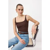 Trendyol Milla Ženska majica TWOSS26AL00015, Braon