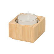 AtmoWood Bambusov svečnik za čajno svečko - kvadrat
