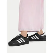 ADIDAS ORIGINALS Niske tenisice Superstar II crna / bijela
