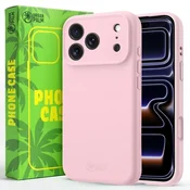 Silikonski ovitek iPhone 17 Pro za MagSafe, pudrasto roza