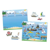 Melissa & Doug komplet večkrat uporabnih nalepk - Vozila (806044)