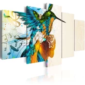Slika - Birds music - 5 pieces 200x100