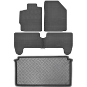 shumee Toyota Yaris II Hatchback od letnikov 2008-2011 komplet - gumijaste avtotesnine + zaščitna preproga za prtljažnik
