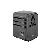 shumee 33W UNIQ Power Delivery Hitro polnjenje 2xUSB stenski polnilnik siv