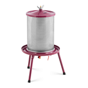 Stiskalnica za vino - nerjavno jeklo/železo - 40 l - 3 bar - vklj. 5 muslinskih krp - Royal Catering