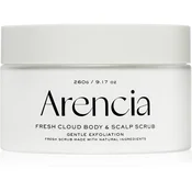 Arencia Fresh Cloud White Tea & Neroli nežni piling za telo in lase 260 g