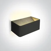 ZIDNA SVJETILJKA LED 6W 400lm CRNA IP20