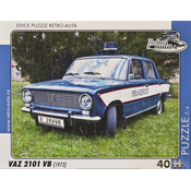 RETRO-AUTA Puzzle št. 04 VAZ 2101 VB (1973) 40 kosov