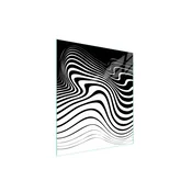 shumee Steklena deska za rezanje 45x52 Zebra