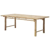 Casa Padrino luxury dining table natural 200 x 100 x H. 74 cm - Rectangular bamboo kitchen table - Dining room furniture - Bamboo furniture - Luxury furniture - Luxury dining room furnishings