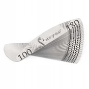 Aba Group pilica za nohte HALF MOON 100/180 STANDARD - FLAMINGO, 25 kosov