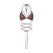 LSCN by LASCANA Bikini zgornji del Lavista rumena/lila/črna